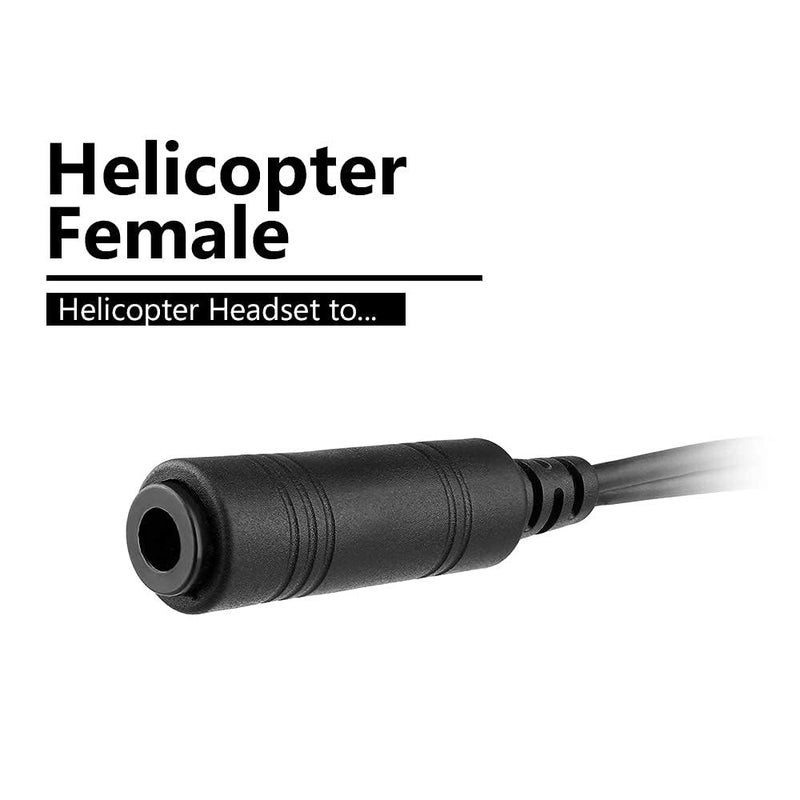 R SPIDER WIRELESS Helicopter U-174 Plug Aviation Headset to General Aviation(GA) Adapter Cable - Image 4